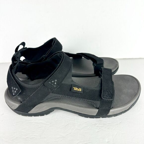 Teva Men's Meacham Hiking Sandal Size 12 Black Gray Outdoor Camping EUC - Picture 2 of 8